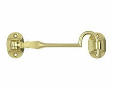 Deltana Solid Brass British Style Cabin Hook - Polished Brass