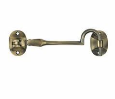 Deltana Solid Brass British Style Cabin Hook - Antique Brass