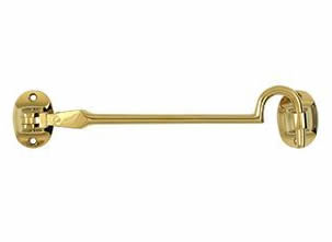 Deltana Solid Brass British Style Cabin Hook - PVD Lifetime Brass