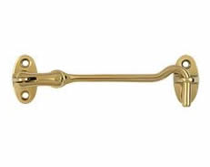 Deltana Solid Brass British Style Cabin Hook - PVD Lifetime Brass