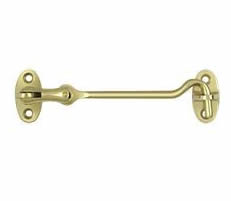 Deltana Solid Brass British Style Cabin Hook - Polished Brass