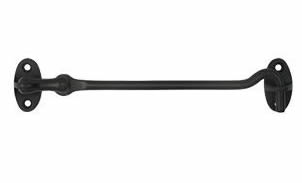 Deltana Solid Brass British Style Cabin Hook - Flat Black