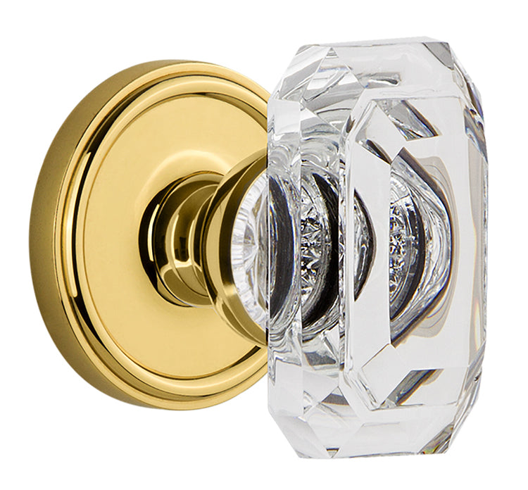 Grandeur Circulaire Rosette with Baguette Clear Knob
