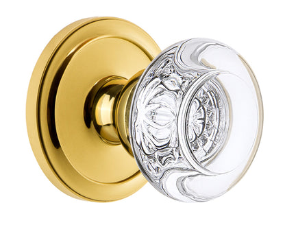 Grandeur Circulaire Rosette with Bordeaux Knob