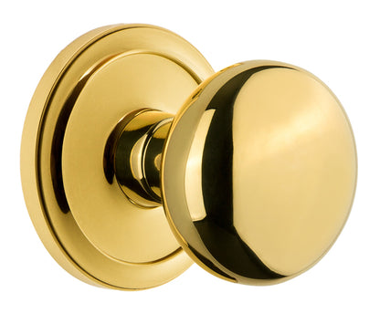 Grandeur Circulaire Rosette with Fifth Avenue Knob