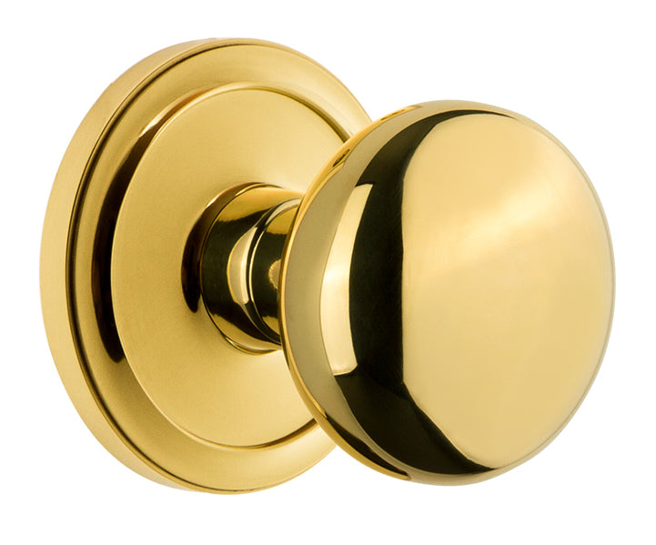 Grandeur Circulaire Rosette with Fifth Avenue Knob