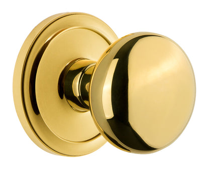 Grandeur Circulaire Rosette with Fifth Avenue Knob