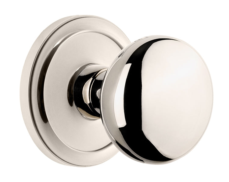 Grandeur Circulaire Rosette with Fifth Avenue Knob