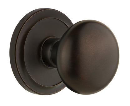 Grandeur Circulaire Rosette with Fifth Avenue Knob