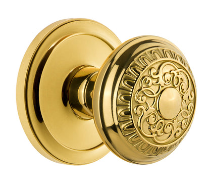 Grandeur Circulaire Rosette with Windsor Knob