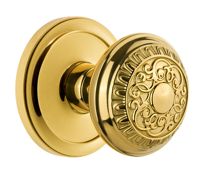 Grandeur Circulaire Rosette with Windsor Knob