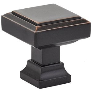 Emtek Geometric Square 1 1/4 Inch Cabinet Knob
