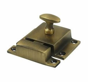 Deltana Solid Brass Cabinet Lock - Antique Brass