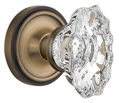Nostalgic Warehouse Classic Rosette with Chateau Knob - Mortise Lock