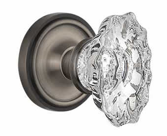 Nostalgic Warehouse Classic Rosette with Chateau Knob - Mortise Lock