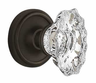 Nostalgic Warehouse Classic Rosette with Chateau Knob - Mortise Lock