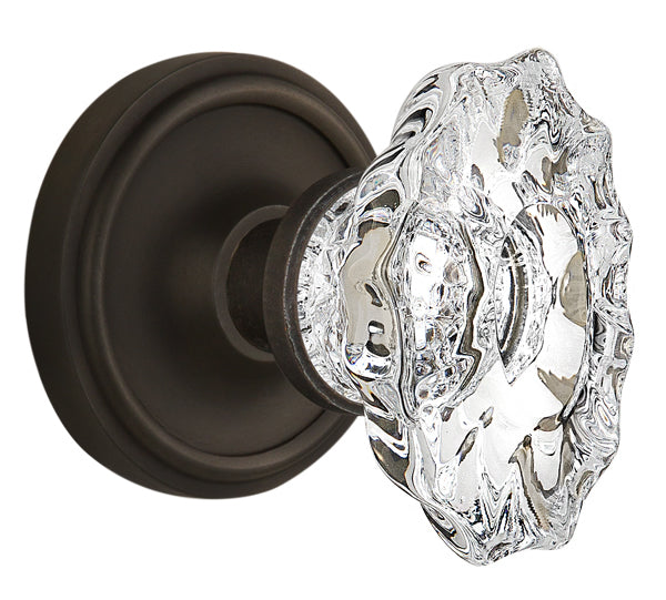 Nostalgic Warehouse Classic Rosette with Chateau Knob - Mortise Lock