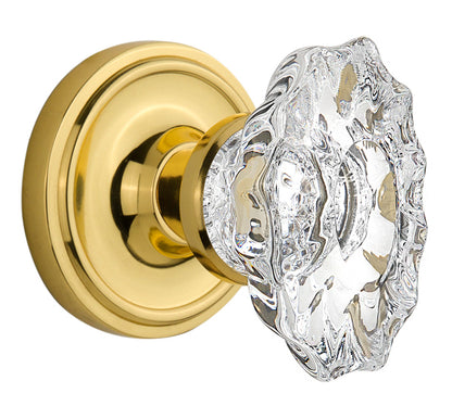 Nostalgic Warehouse Classic Rosette with Chateau Knob - Mortise Lock