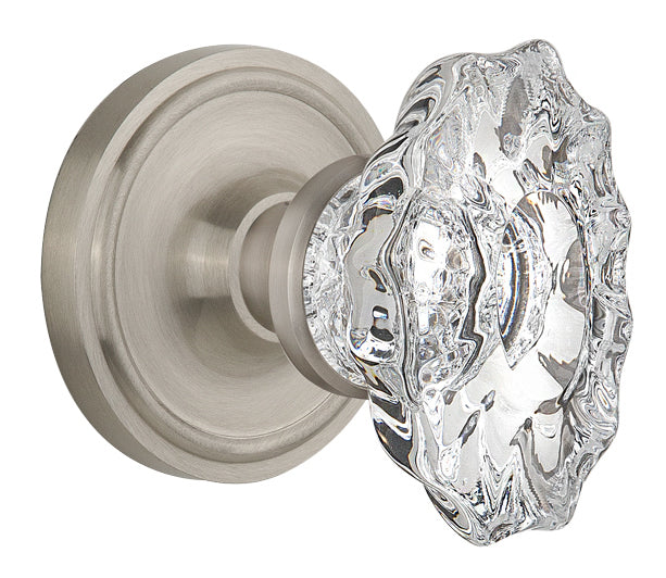 Nostalgic Warehouse Classic Rosette with Chateau Knob - Mortise Lock