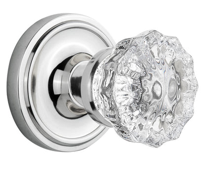Nostalgic Warehouse Classic Rosette with Crystal Knob - Mortise Lock