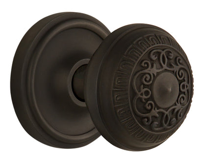 Nostalgic Warehouse Classic Rosette with Egg and Dart Knob - Mortise Lock