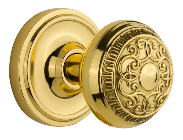 Nostalgic Warehouse Classic Rosette with Egg and Dart Knob - Mortise Lock