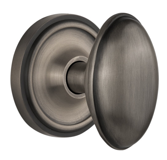 Nostalgic Warehouse Classic Rosette with Homestead Knob - Mortise Lock