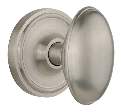 Nostalgic Warehouse Classic Rosette with Homestead Knob - Mortise Lock