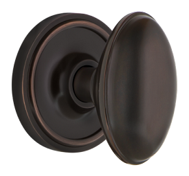 Nostalgic Warehouse Homestead Knob with Classic Rosette - Timeless Bronze