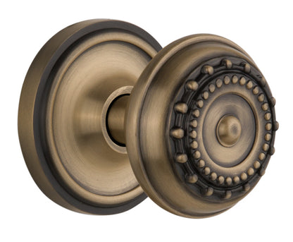 Nostalgic Warehouse Classic Rosette with Meadows Knob - Mortise Lock