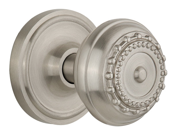 Nostalgic Warehouse Classic Rosette with Meadows Knob - Mortise Lock