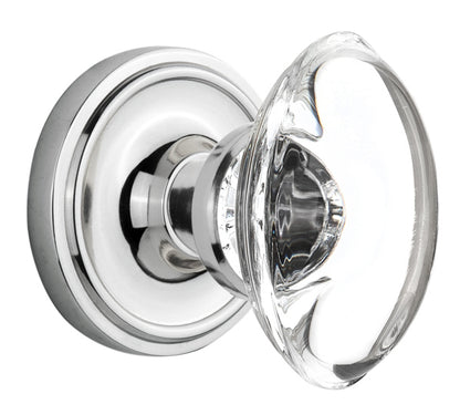 Nostalgic Warehouse Classic Rosette with Oval Crystal Knob