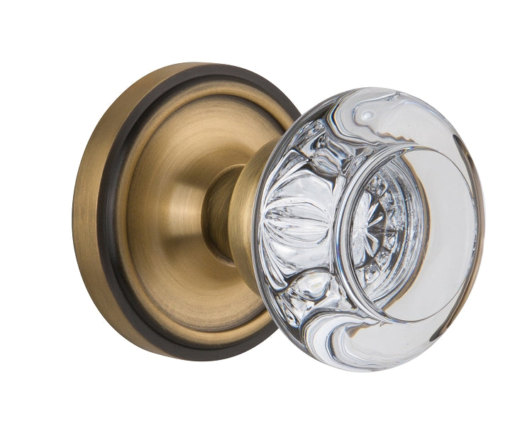 Nostalgic Warehouse Classic Rose with Round Crystal Knob