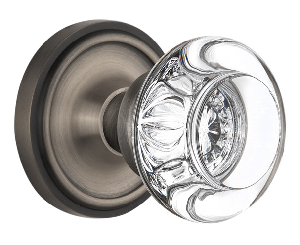 Nostalgic Warehouse Classic Rose with Round Crystal Knob
