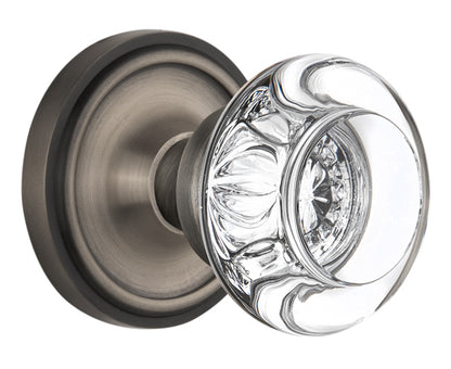Nostalgic Warehouse Classic Rose with Round Crystal Knob
