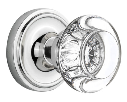Nostalgic Warehouse Classic Rose with Round Crystal Knob