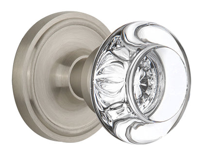 Nostalgic Warehouse Classic Rose with Round Crystal Knob