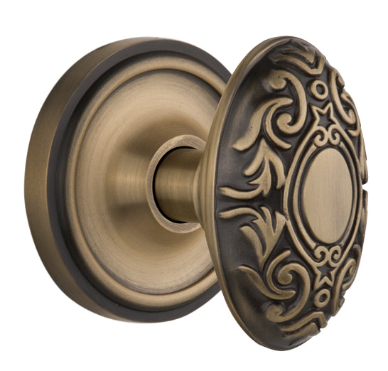 Nostalgic Warehouse Classic Rosette with Victorian Knob - Mortise Lock