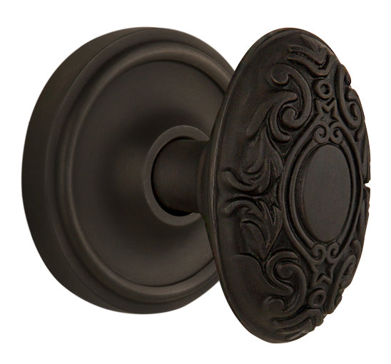 Nostalgic Warehouse Classic Rosette with Victorian Knob - Mortise Lock