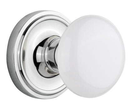 Nostalgic Warehouse Classic Rosette with White Porcelain Knob