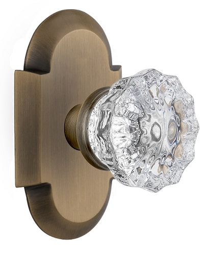 Nostalgic Warehouse Cottage Plate with Crystal Knob