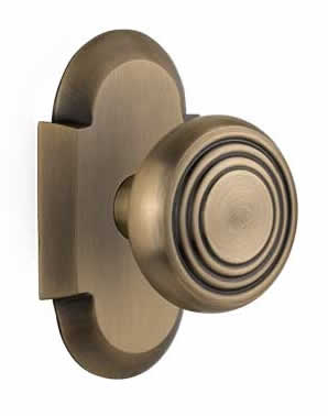 Nostalgic Warehouse Cottage Plate with Deco Door Knob