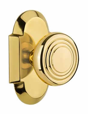 Nostalgic Warehouse Cottage Plate with Deco Door Knob