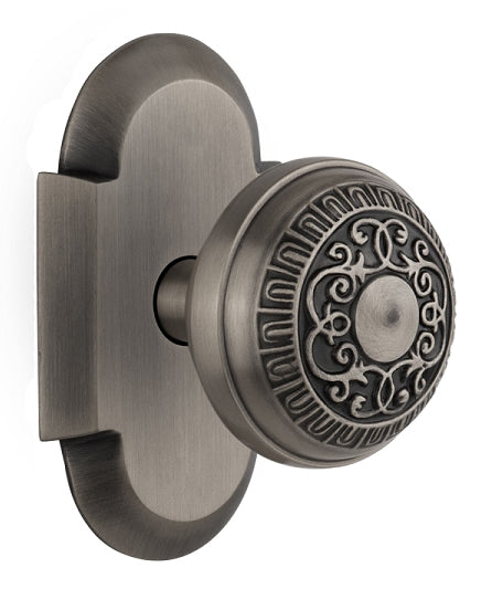 Nostalgic Warehouse Cottage Plate with Egg and Dart Knob - Antique pewter