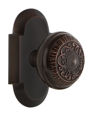 Nostalgic Warehouse Cottage Plate with Egg and Dart Knob - Timeless Bronze