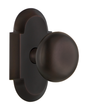 Nostalgic Warehouse Cottage Plate with Crystal Knob - Timeless Bronze