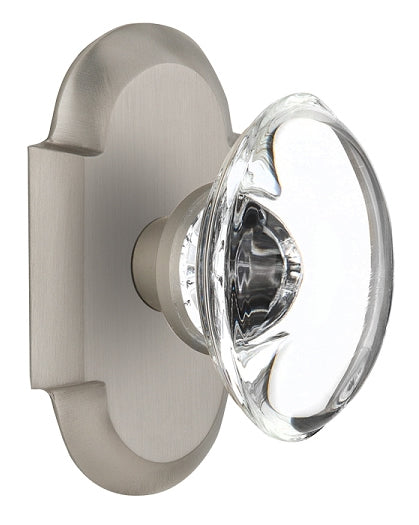Nostalgic Warehouse Cottage Plate with Oval Clear Crystal Knob
