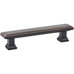 Emtek 6 Inch Geometric Rectangular Pull