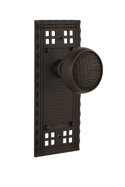 Nostalgic Warehouse Craftsman Plate with Craftsman Knob - Oil Rubbed Bronze