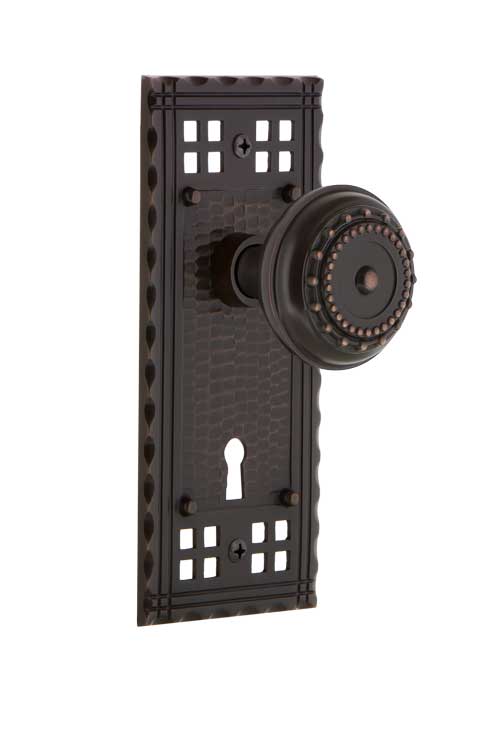 Nostalgic Warehouse Craftsman Plate with Meadows Knob